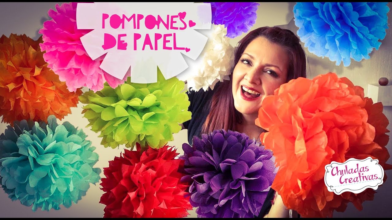 Tutorial paso a paso de cómo hacer Pompones de Papel :: Chuladas Creativas