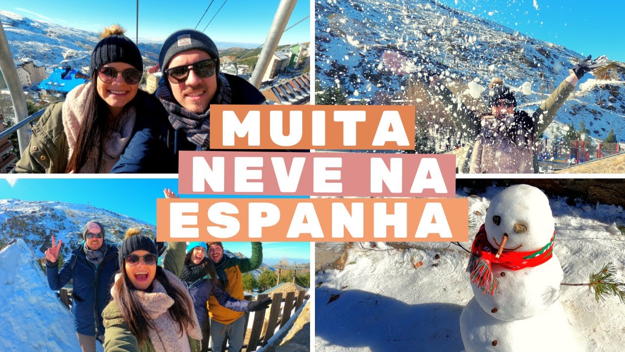UM DIA NA NEVE NA ESPANHA ⛄ Vlog em Sierra Nevada: muitas aventuras sem gastar muito dinheiro ⚡