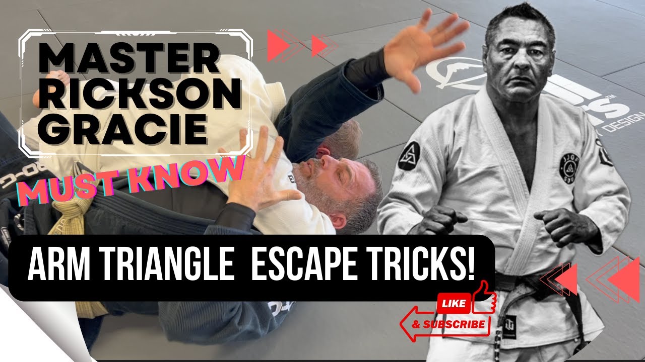 A Master Rickson Gracie Arm Triangle Escape Tricks!