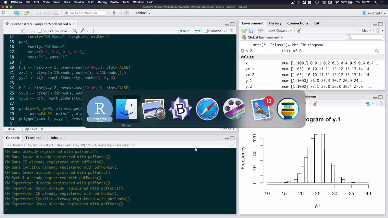 R tips and tricks 01: Computer Modern (LaTeX) font in R graphics