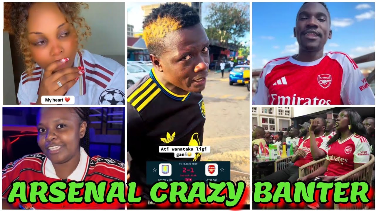 GENZ HILARIOUS REACTION ON ASTON VILLA 2-1 WIN  VS ARSENAL BANTER IN THE EPL GOES VIRAL