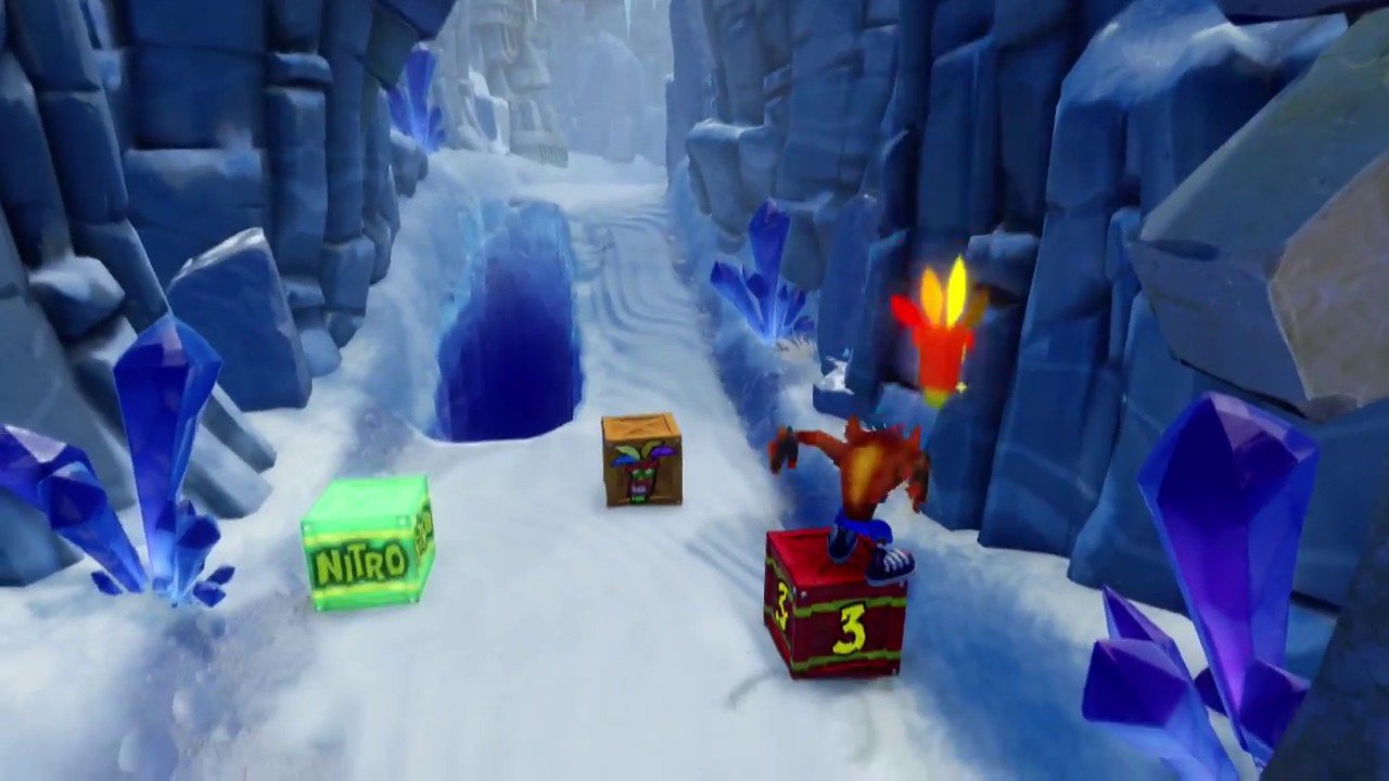 Crash Bandicoot 2 (N-Sane Trilogy) - Level 2: Snow Go (Crystal/Gem)