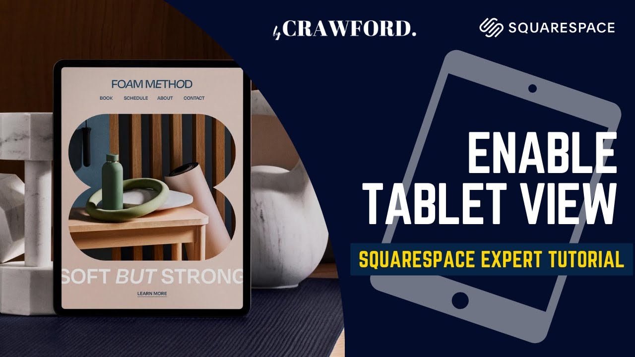 Как включить планшетный режим на Squarespace