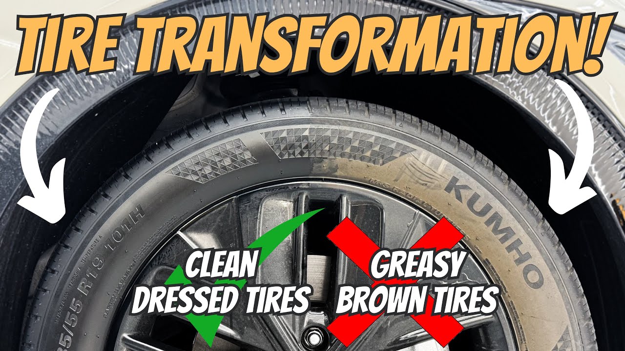 Avoid THIS To Keep Your Tires From Turning Brown. The Proper Way To Clean And Dress Tires!