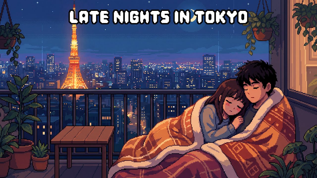 🌃 Night Vibes with Her |Pixel Art Ambient Lofi for Sleep & Relaxation