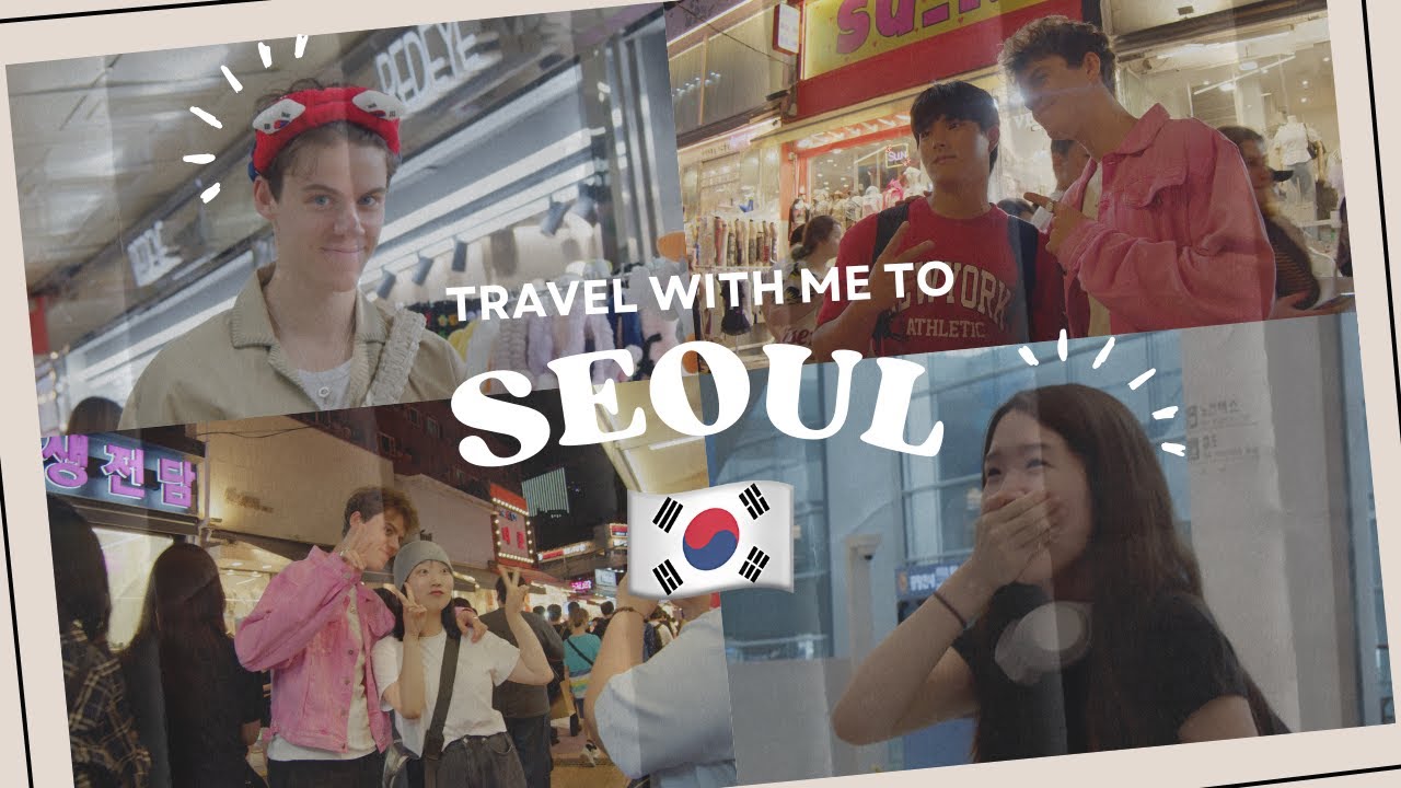 Travel with me to Seoul + meeting so many of you in Hongdae Street! 🇰🇷 | Peder Elias Vlog