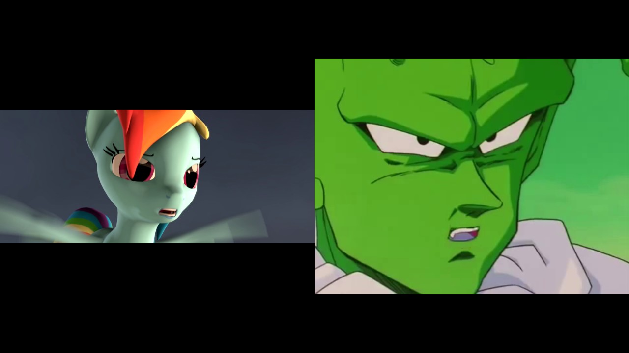 (SFM Ponies) Frieza Meets Super Kami Guru (Side-by-side comparison)