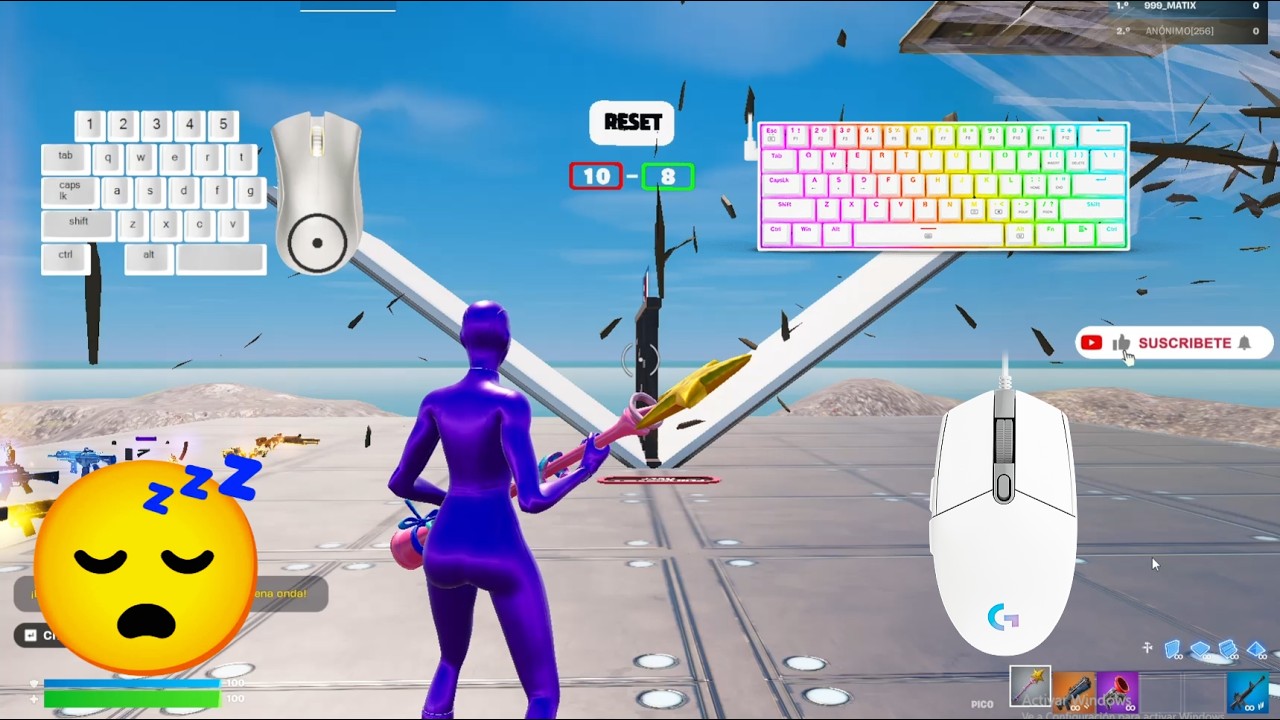 THE BEST GAMEPLAY ASMR FORTNITE 1V1 / Keyboard RedDragon Dragonborn / Matix