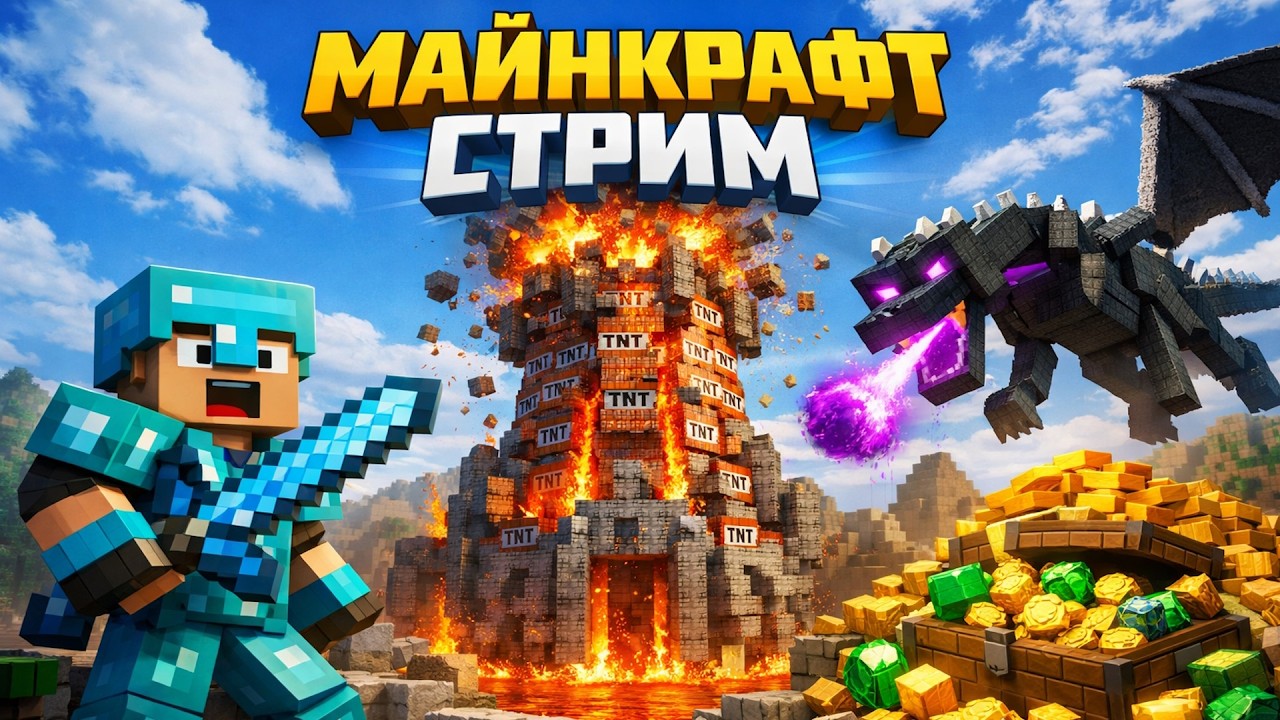 Майнкрафт Стрим 🔴 Прямой Эфир Онлайн