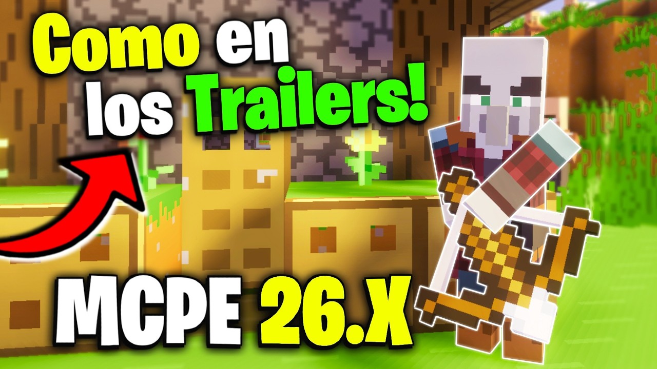✅ Hice que MCPE se vea como en los Trailers! 😲 | Convierte tu Minecraft Bedrock en los Trailers