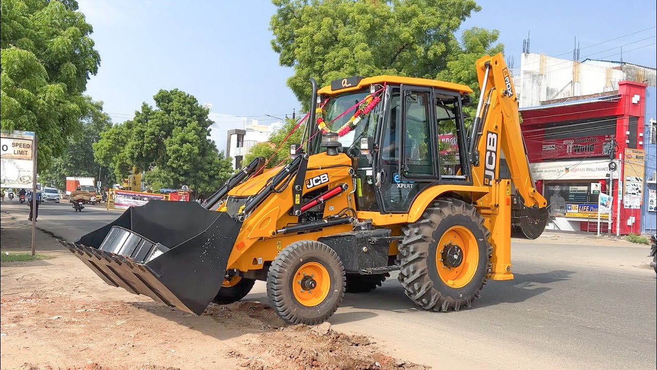 New JCB 3DX Eco Xpert Enters Field on First Day Cleaning Private Land in Vannarpettai | jcb video