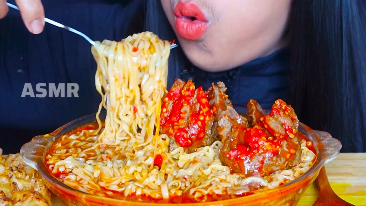 ASMR MIE KUAH PEDAS RASA DAGING SAPI ||FOOD ASMR #ASMR #asmrsounds #asmrvideo #mie 