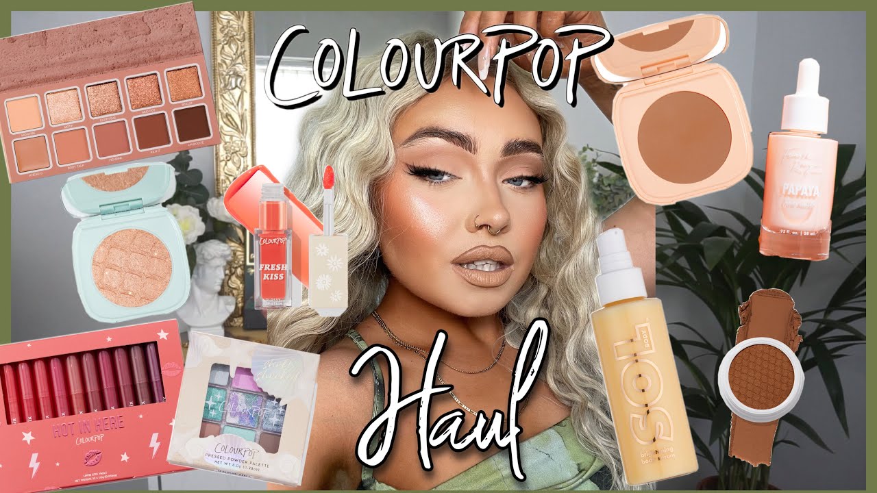 watch me get so excited over makeup lol | HUGE COLOURPOP MAKEUP HAUL