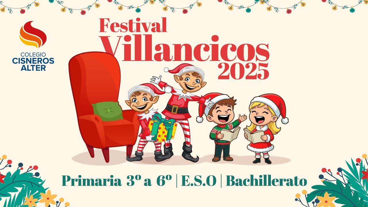 Curso 2025-2026 Festival de Villancicos Primaria - E.S.O. - Bachillerato