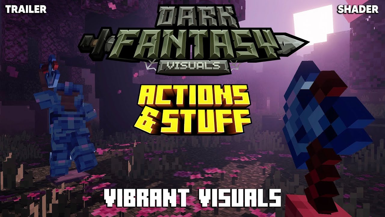 DARK FANTASY VISUALS CUSTOM ACTIONS & STUFF TRAILER in Minecraft Bedrock (shader)