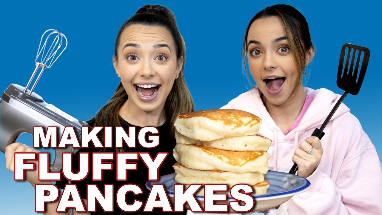 MAKING FLUFFY PANCAKES - Merrell Twins Live