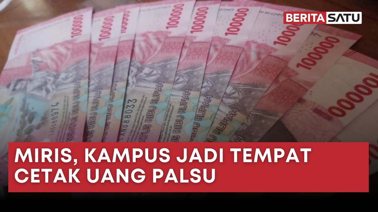 Kriminolog: Miris, Kampus Tempat Mencetak Sarjana Justru Mencetak Uang Palsu | Beritasatu
