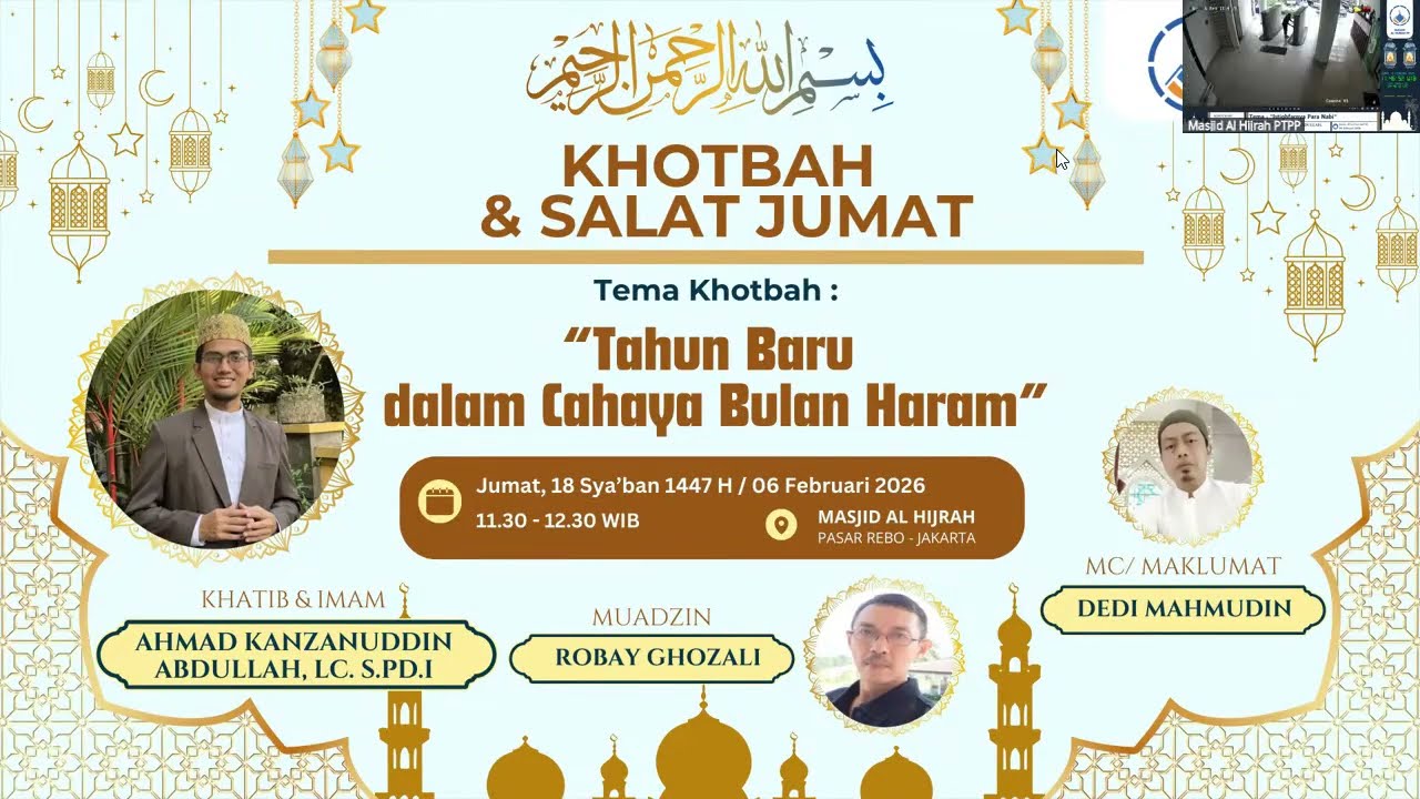 Khotbah dan Salat Jumat - Masjid Alhijrah PP