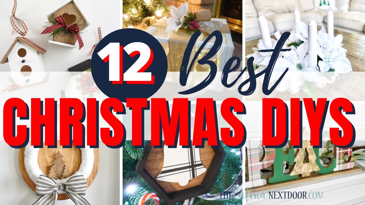 12 BEST CHRISTMAS DIYs | CHEAP HOLIDAY DECOR