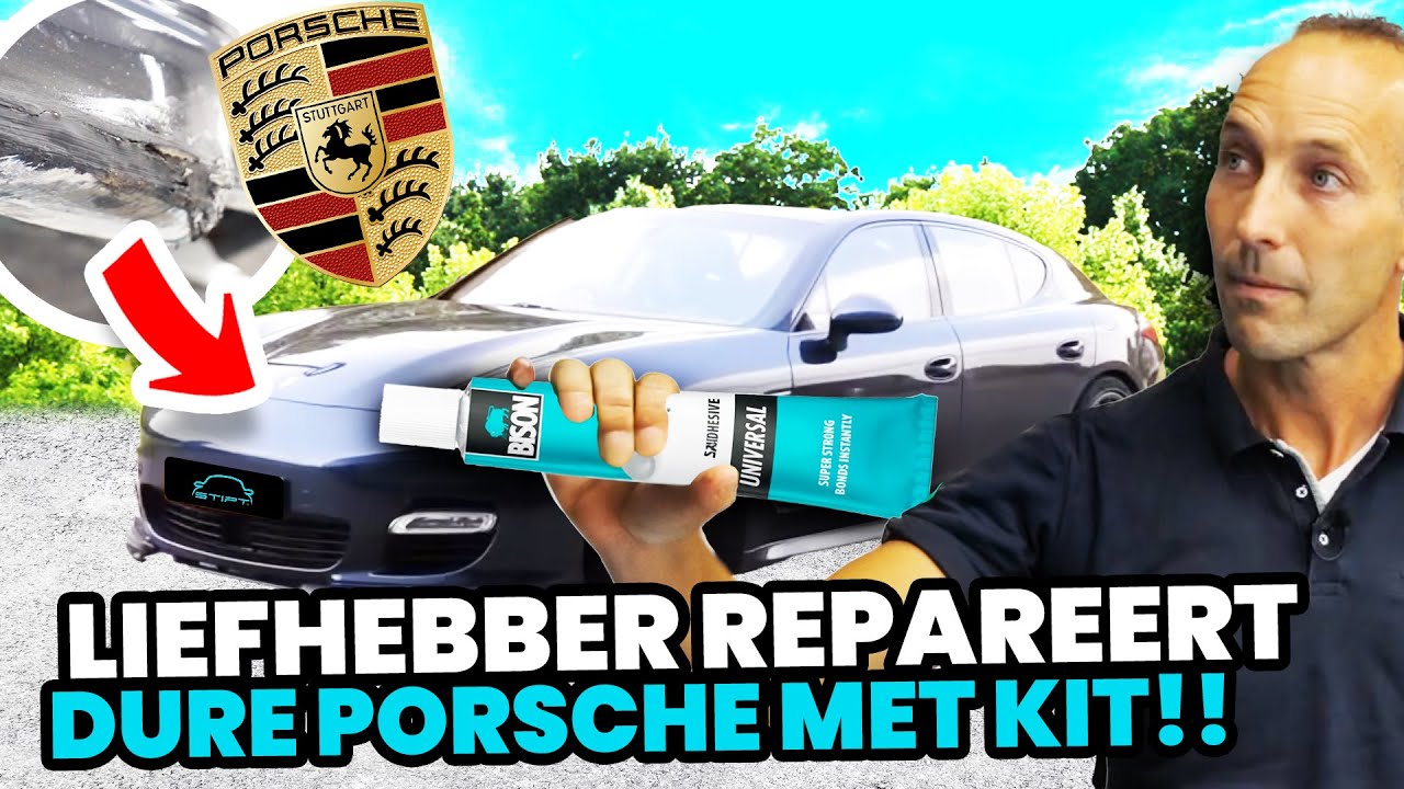 Liefhebber repareert dure Porsche met kit!!