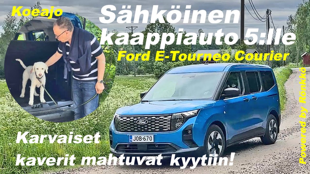 Koeajo: Ford E-Tourneo Courier koiraperheelle