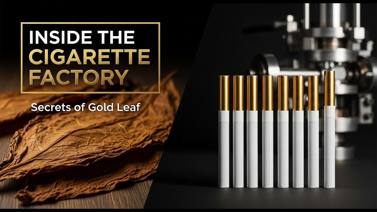 How Gold Leaf Cigarettes Are Made in US Factories | High-Speed Manufacturing Process