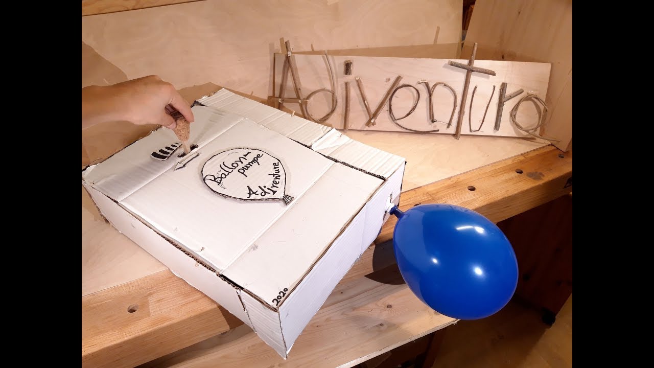 Ballonpumpe mit Akkuschrauber- Antrieb einfach selber bauen - Adiventure