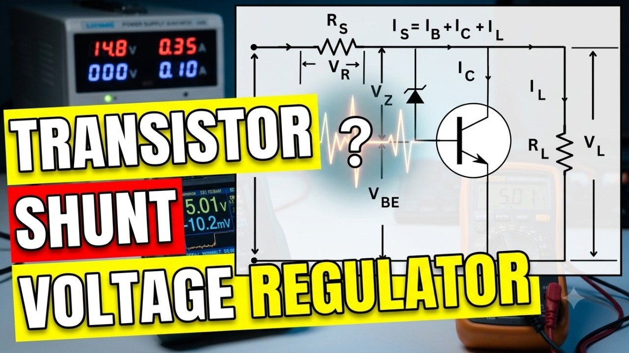 How a Transistor Shunt Voltage Regulator Works – Explained!