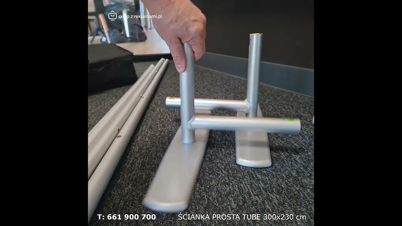 Ścianka reklamowa prosta tube