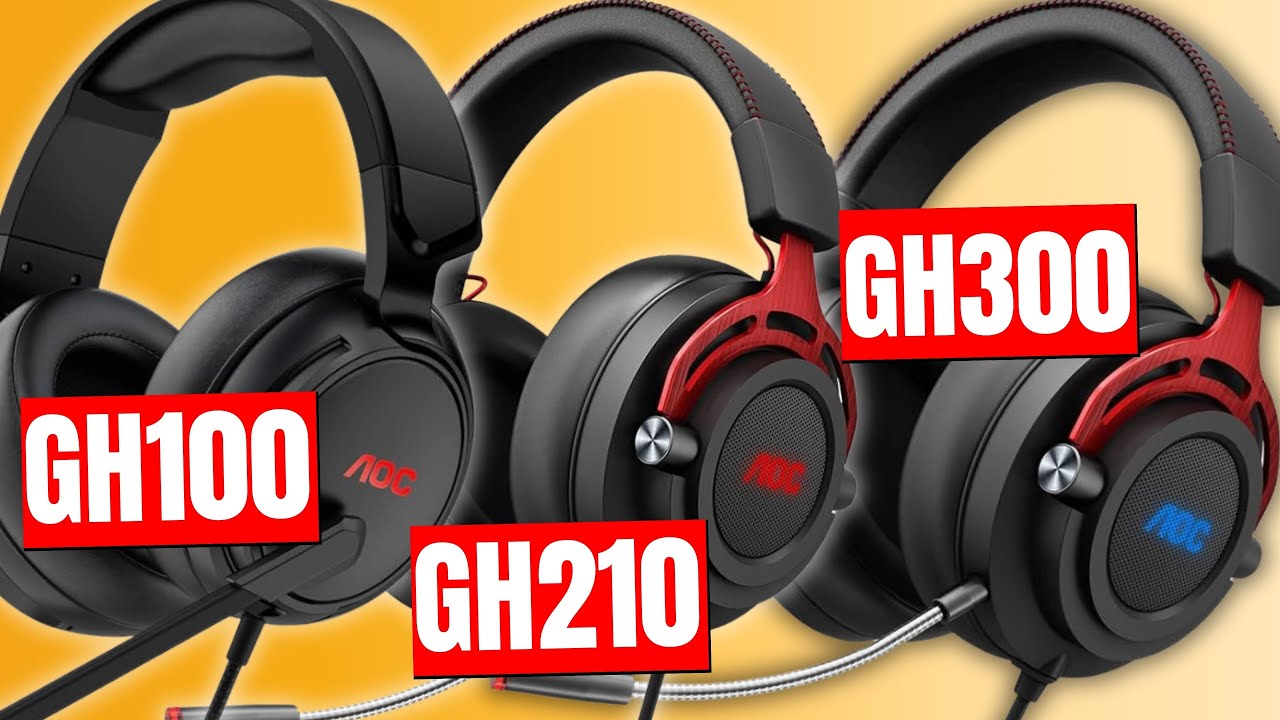 Qual VALE MAIS a PENA? Review HEADSET AOC GH100 / GH210 /GH300