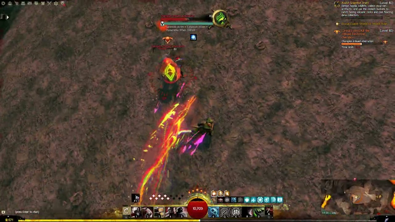 Guild Wars 2 - Soloing Imbued Aberration champion in Ember Bay with Dual-Pistol Deadeye