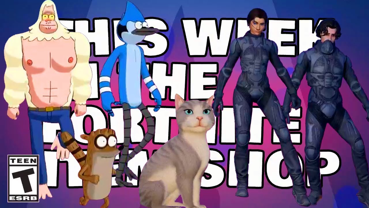 REGULAR SHOW skins in Fortnite This Week Shop Highlights