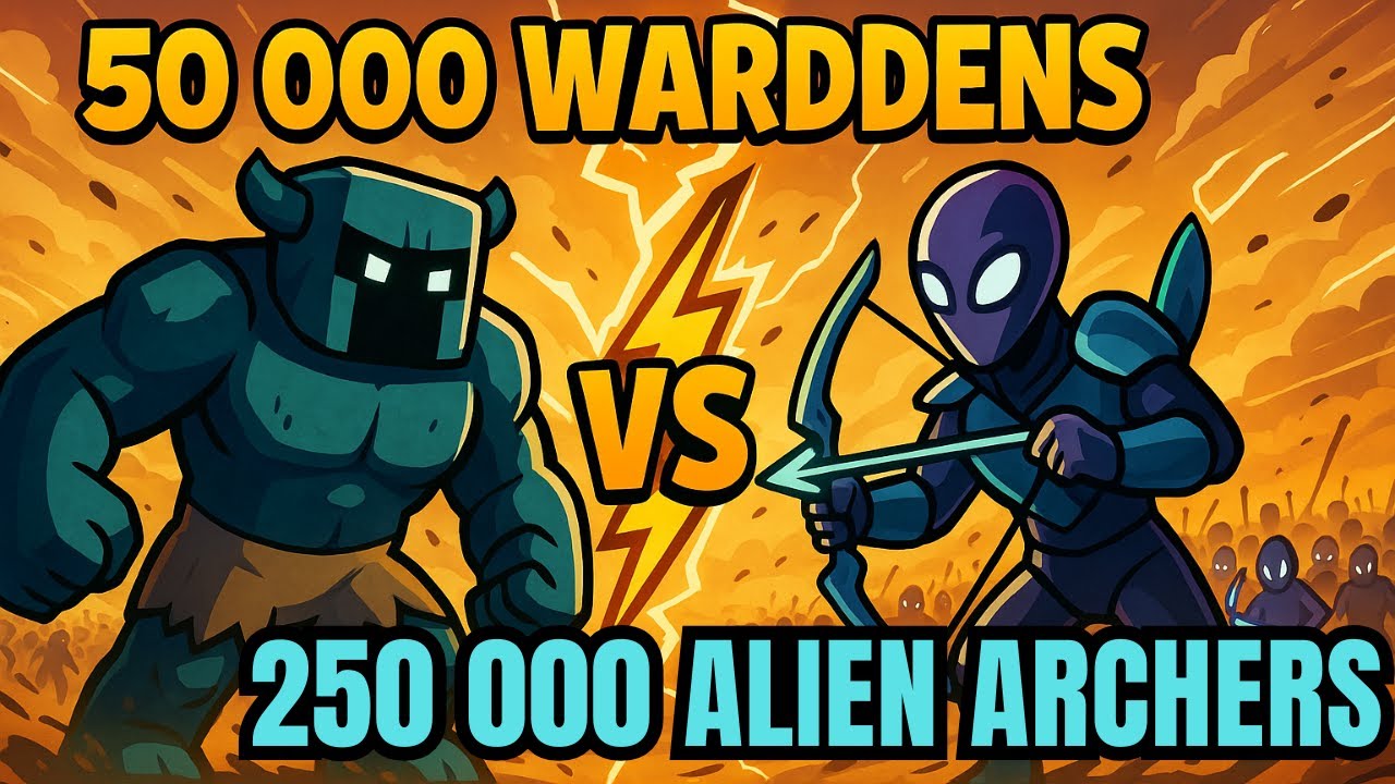 50 000 Wardens vs 250 000 Alien Archers &ndash; Minecraft vs Sci-Fi!