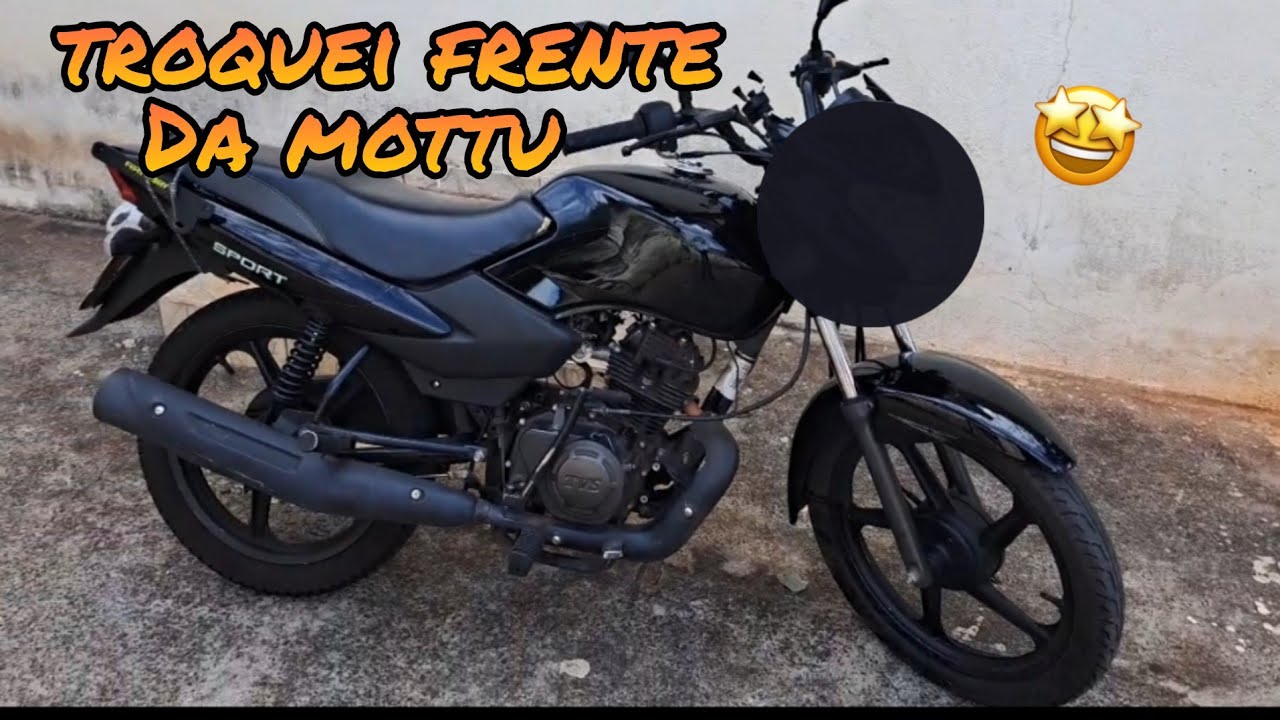 TROCANDO A FRENTE DA MOTTU SPORT TVS 110I