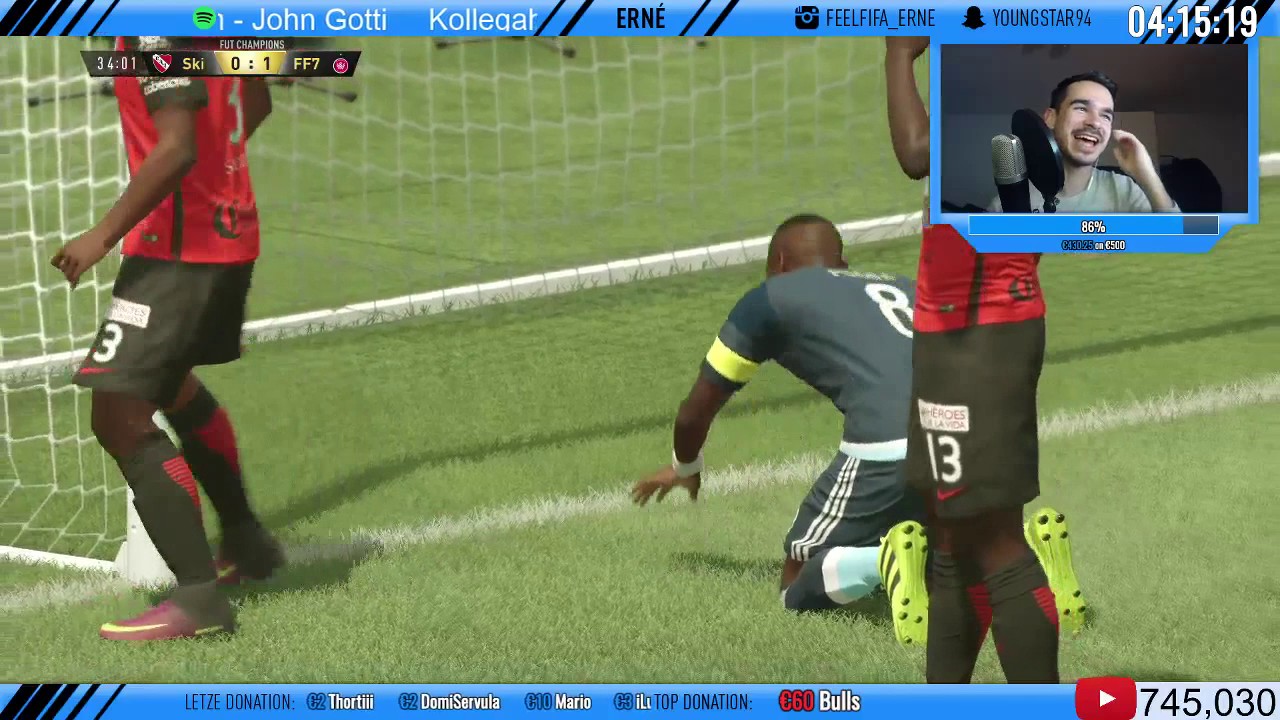 FEELFIFA ERNE LIVESTREAM HIGHLIGHT KOMPLETTE LACH ESKALATION :D