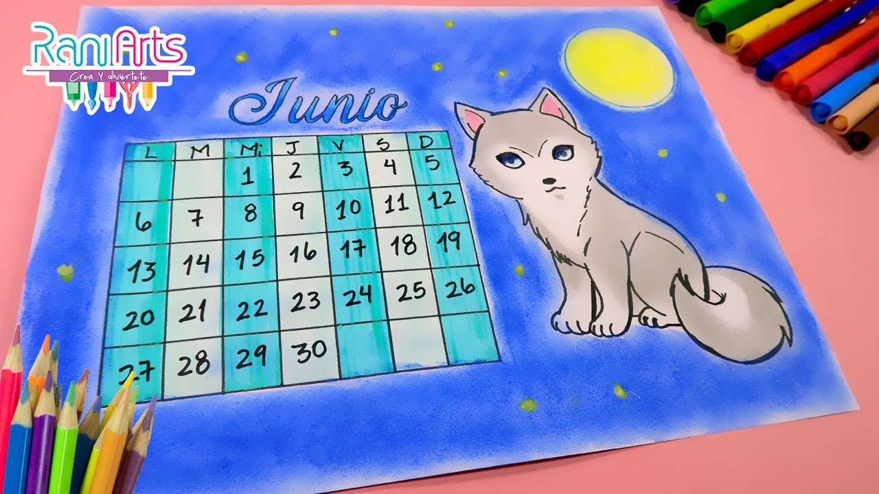 Calendario de Junio - ideas divertidas para Journal - DIY