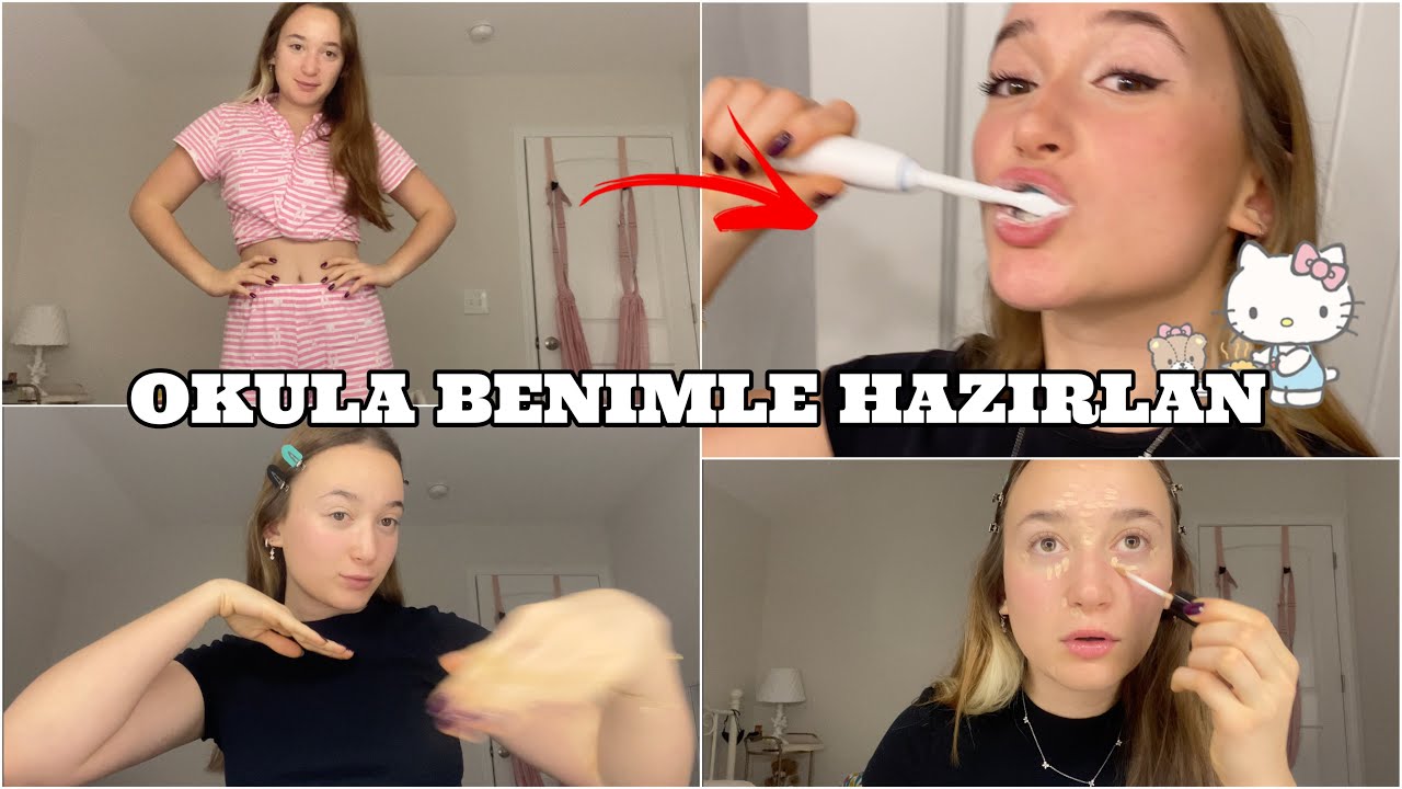 GRWM SABAH RUTİNİM BENİMLE HAZIRLAN /okula