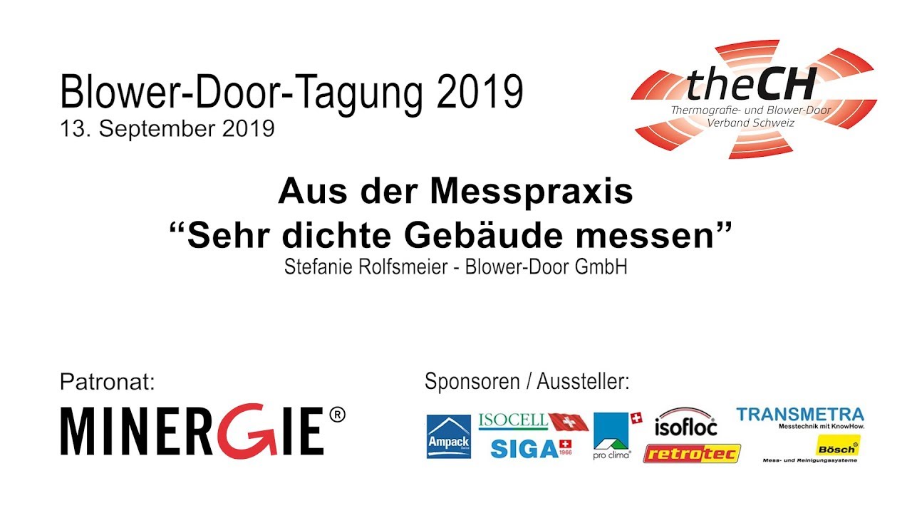 Aus der Messpraxis - Sehr dichte Gebäude messen