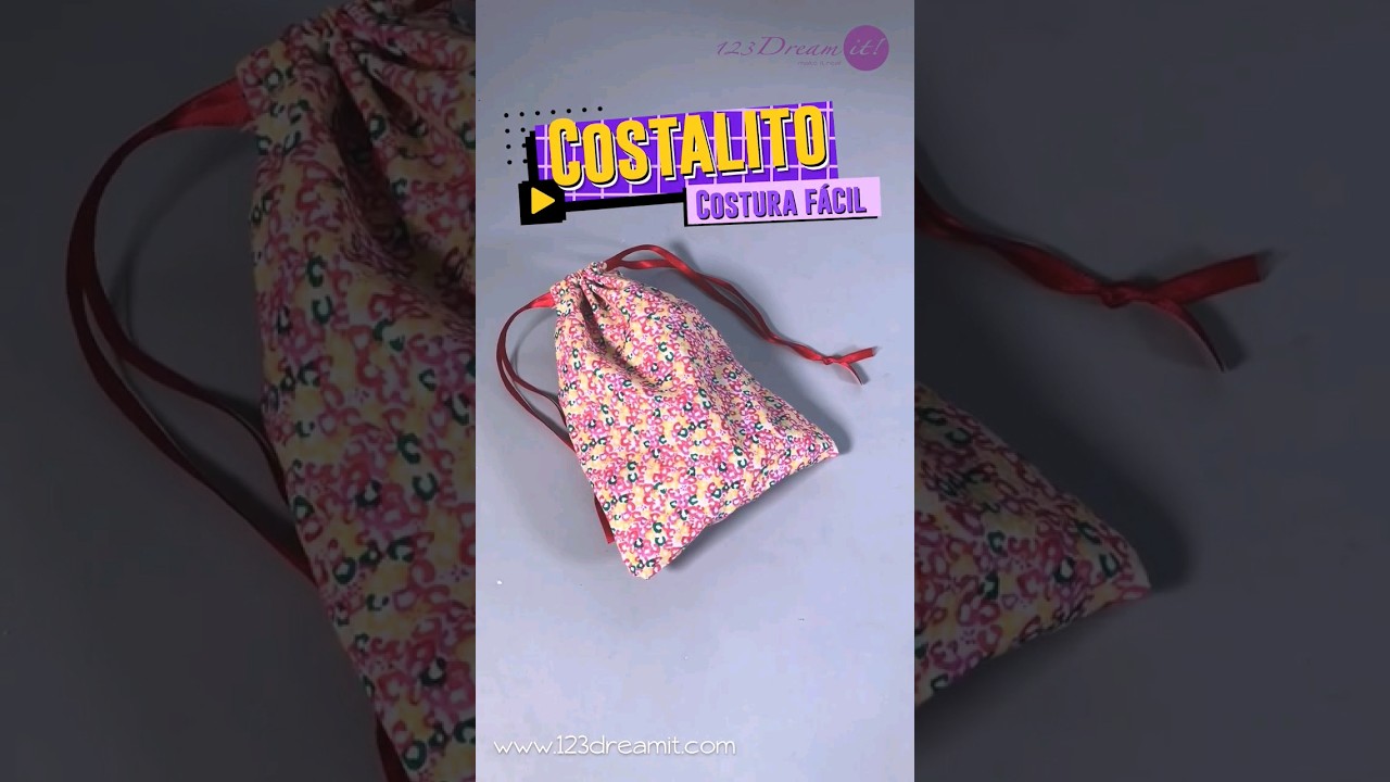 Prepara tu máquina y cose bolsitas o costalitos con jareta, y guarda lo que quieras. 