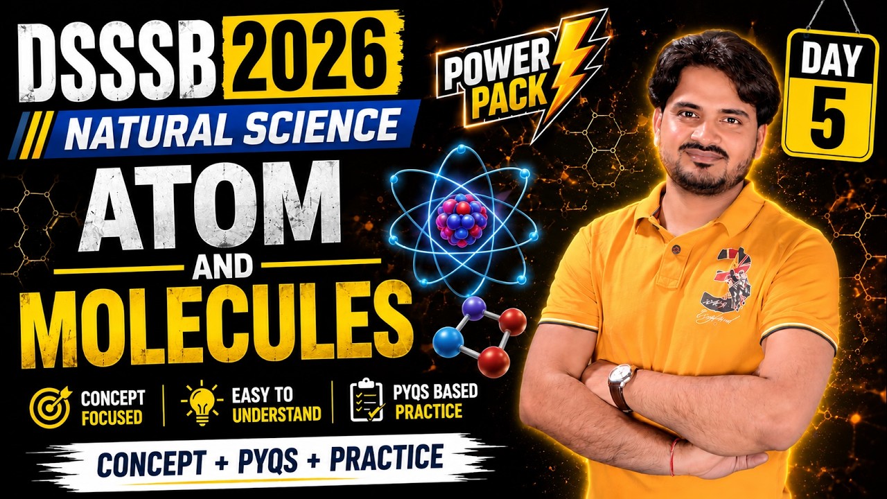 DSSSB TGT NATURAL SCIENCE (DAY-5) || CONCEPT & PRACTICE || #dsssb #naturalscience #tgt #htet