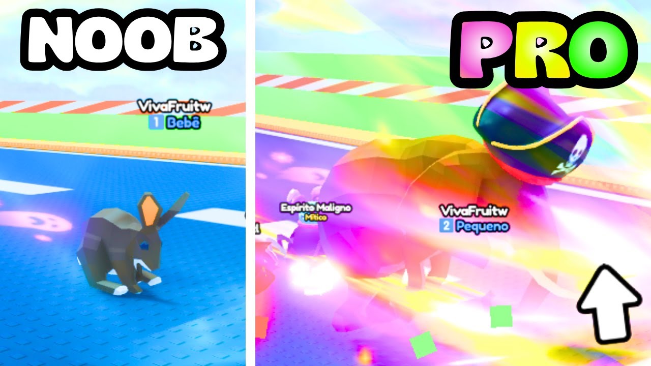 EU FUI DE COELHO A ELEFANTE TURBO NO ROBLOX (ANIMAL TRAINING)