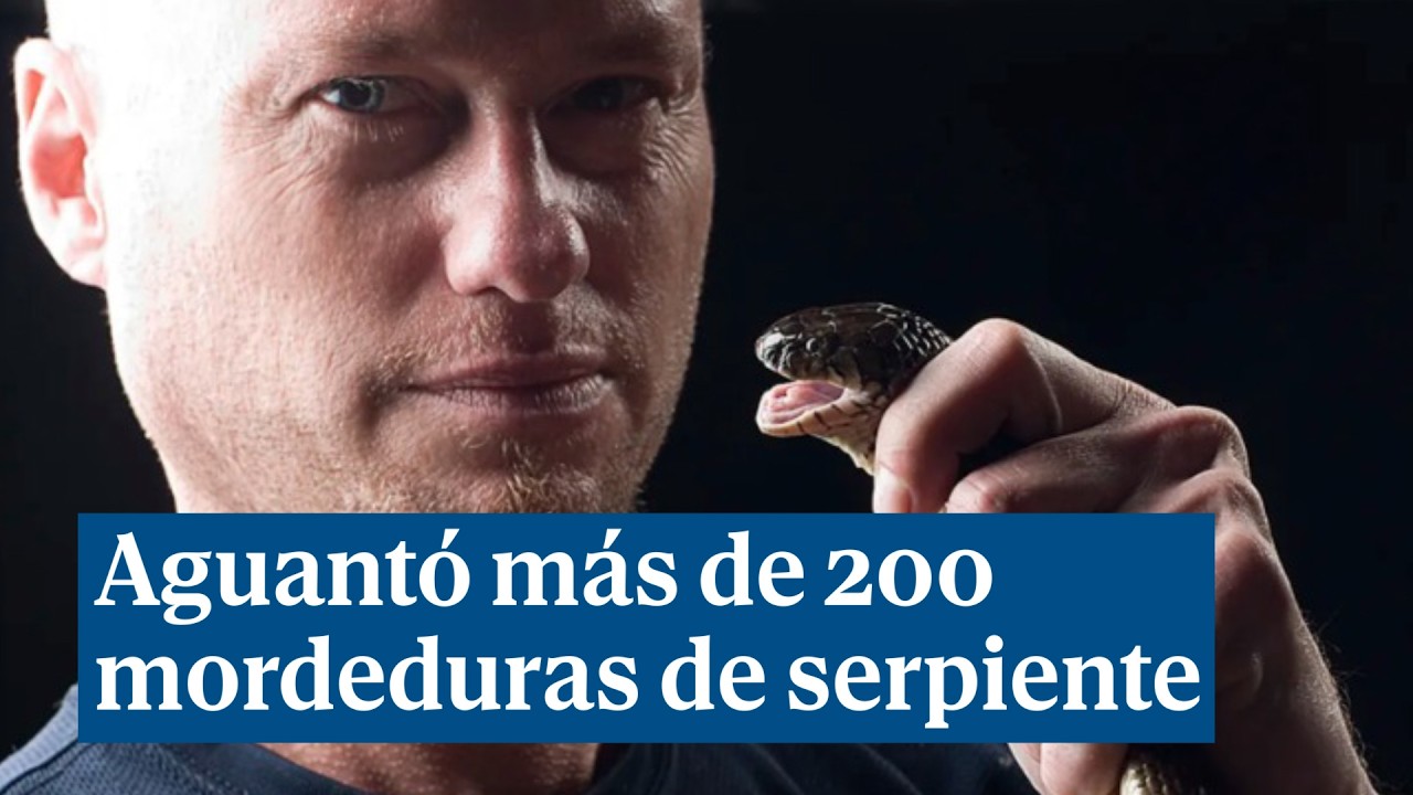Tim Friede, el hombre que ha sobrevivido a las mordeduras de 200 serpientes venenosas en 18 a&ntilde;os