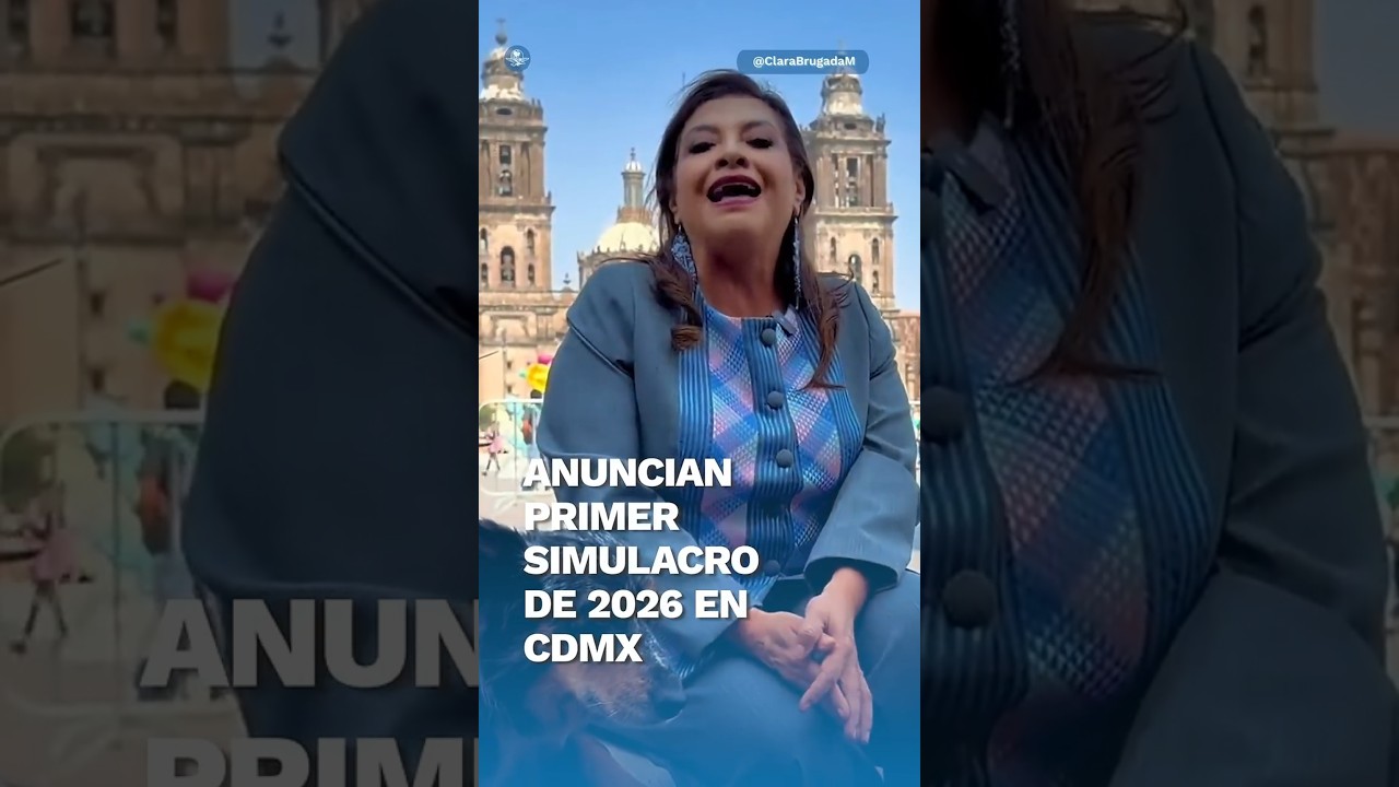 Simulacro S&iacute;smico 2026 CDMX: Clara Brugada anuncia fecha y hora oficial #Shorts