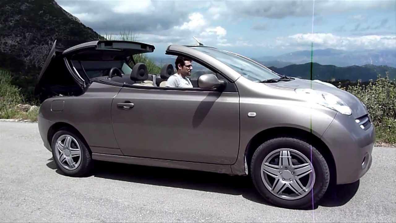 Nissan Micra C+C convertible cabriolet roof hard top opening/closing - Autogefühl Autoblog