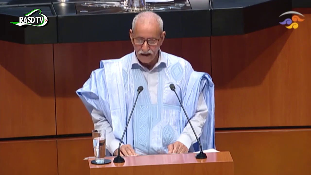 Sesión solemne en el Senado Mexicanos para dar la bienvenida al presidente Saharaui Brahim Gali