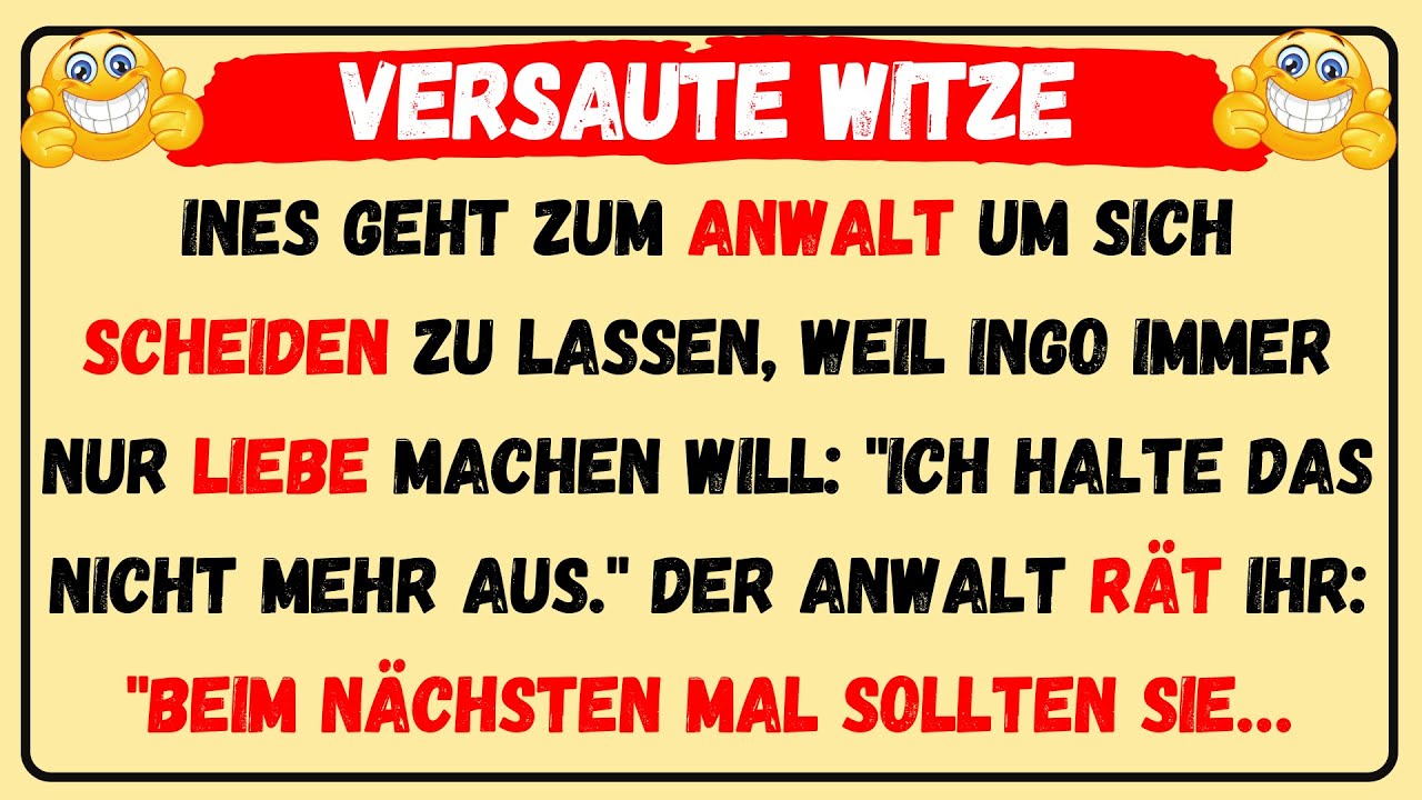 🤣 BESTER WITZ DES TAGES! - Ich halte es nicht mehr aus. Mein Mann will ganze Zeit mit mir...