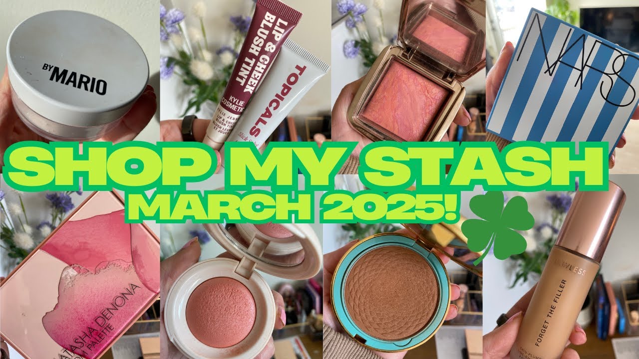 🍀🌈 Shop my Stash 🍀 March 2025 - Monthly Makeup Rotation!