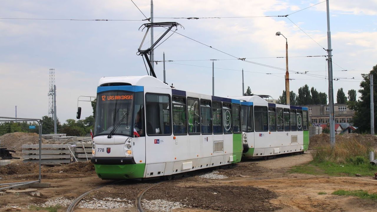 [🇵🇱PL] Tramwaje Szczecińskie - Konstal 105N2k/S/2000 #778+#798 - [🚋12➡️LAS ARKOŃSKI]