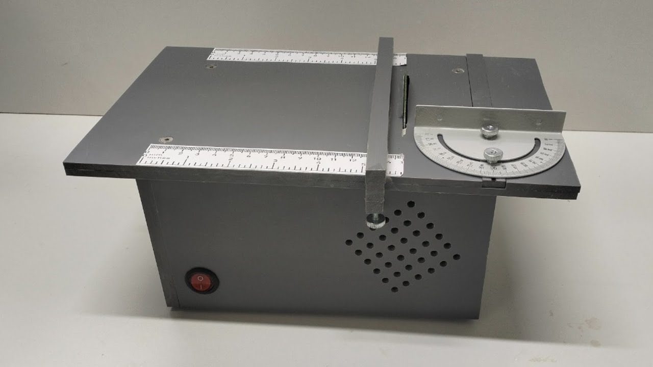 DIY mini table saw from PVC plastic