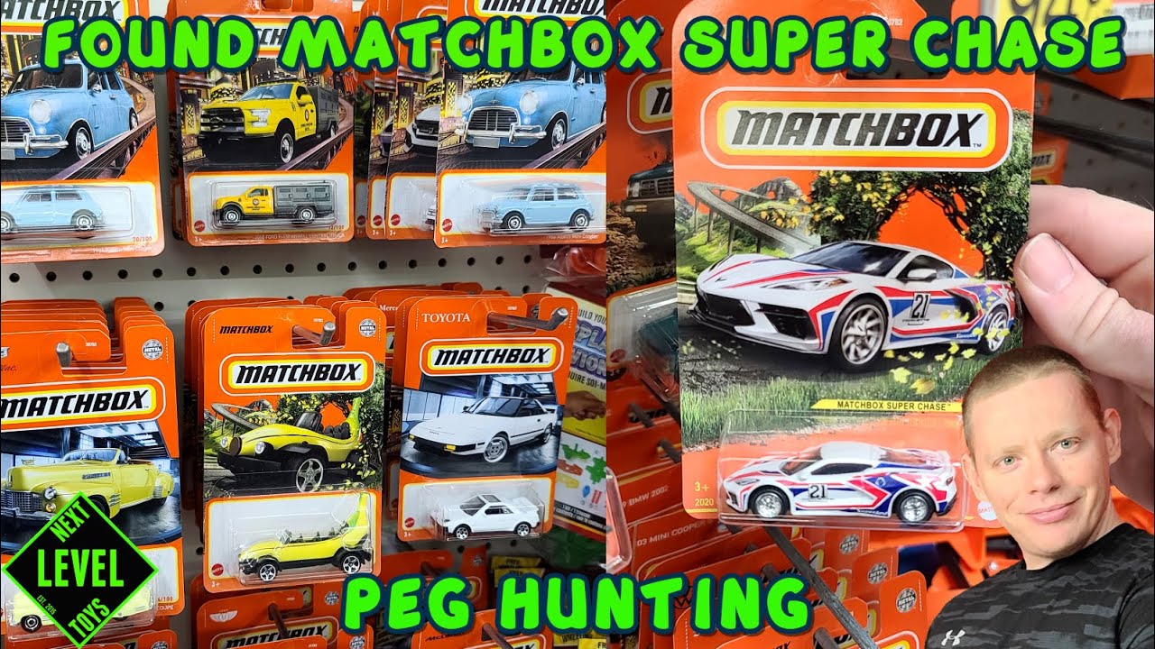MATCHBOX SUPER CHASE CORVETTE FOUND LIVE PEG HUNTING 😮